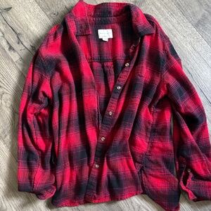 american eagle black/red flannel